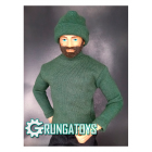 Conjunto Blusa Aventureiro + Gorro verde canelado leve - GRUNGATOYS