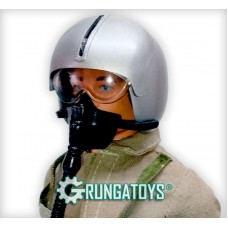 Capacete piloto prata - Grungatoys