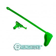 Kit Inimigo Força de Ataque coldre futurista e luger verde neon - Grungatoys