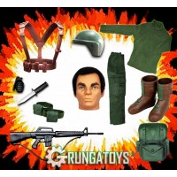 KIT CONJUNTO FRENTE DE BATALHA COM CABEÇA - GRUNGATOYS